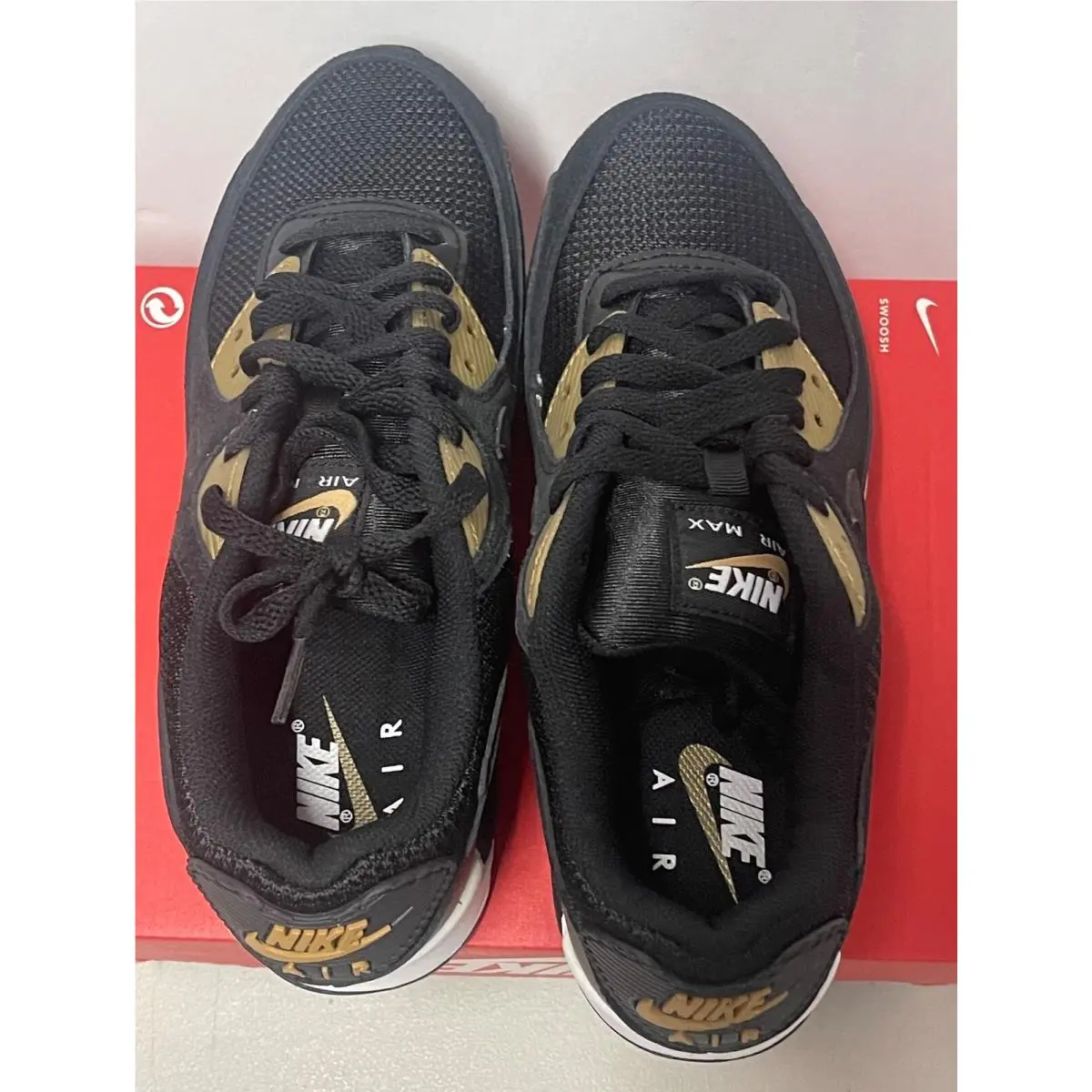 Nike shoes - Nike Air Max 90 - Air Max - DM7557-001 - BLACK METALIC GOLD (UPC: 195240857726) 7
