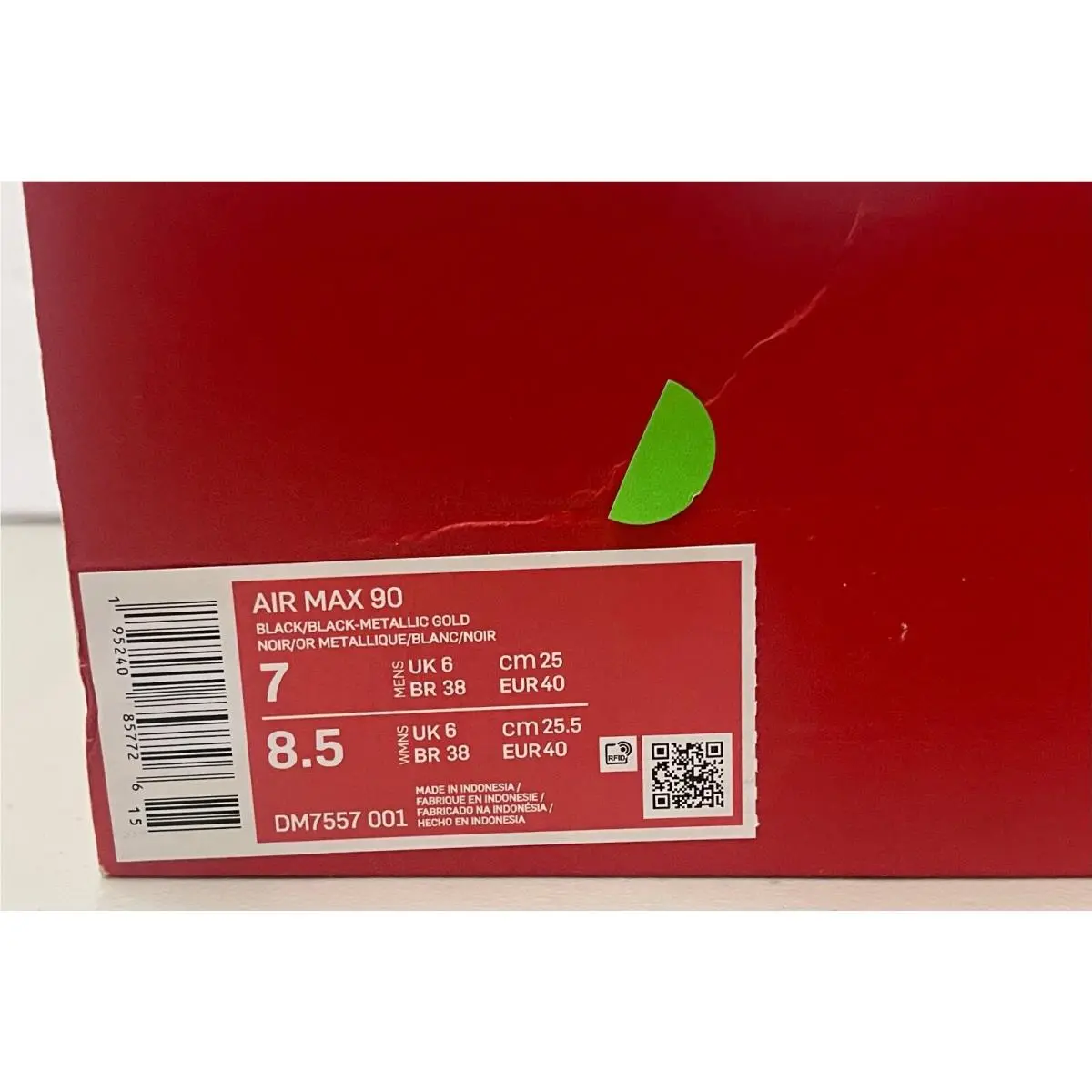 Nike shoes - Nike Air Max 90 - Air Max - DM7557-001 - BLACK METALIC GOLD (UPC: 195240857726) 9