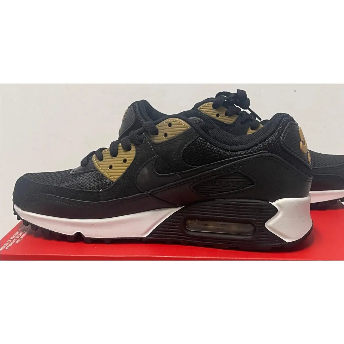 Nike shoes - Nike Air Max 90 - Air Max - DM7557-001 - BLACK METALIC GOLD (UPC: 195240857726) 4