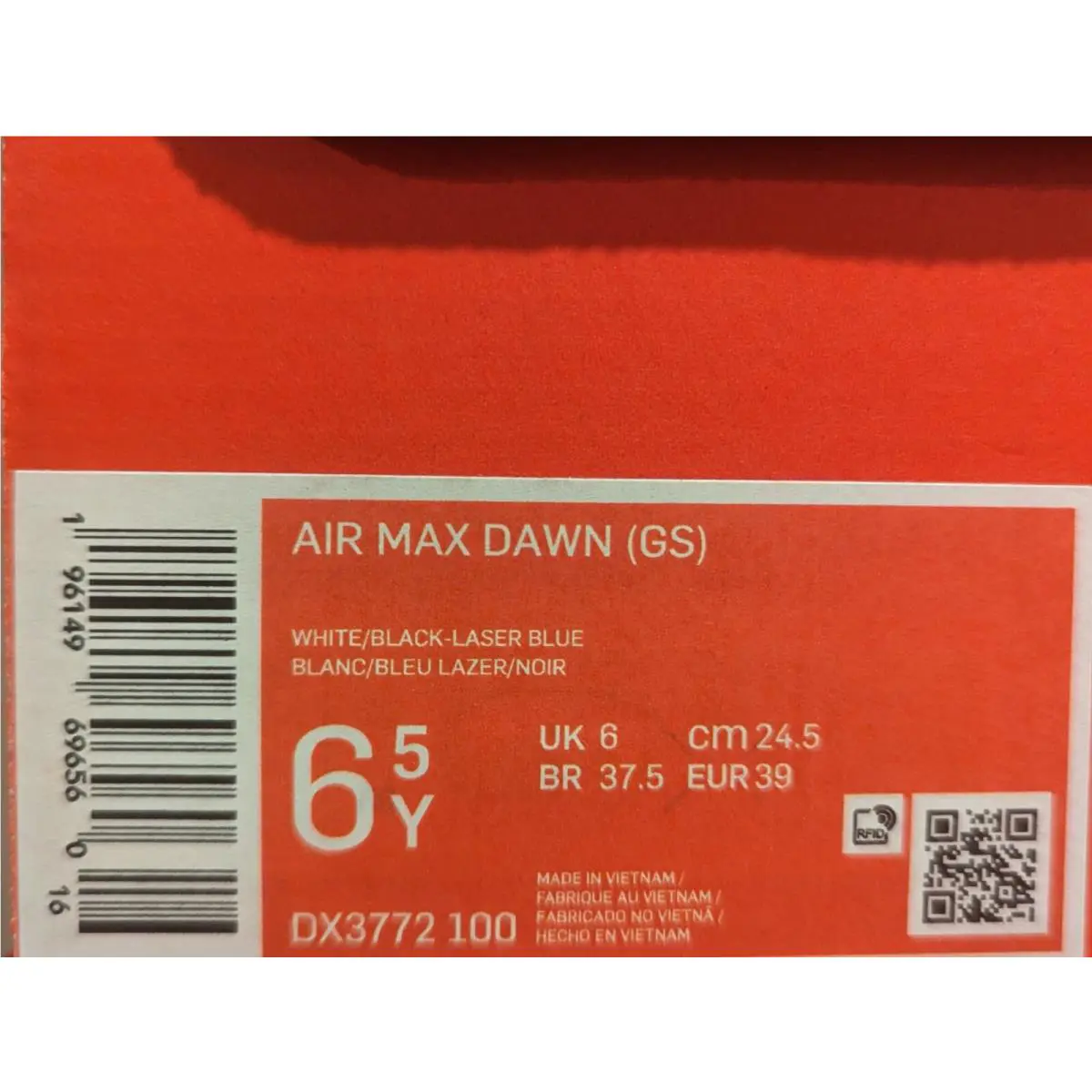 Nike shoes - White/Black/Laser Blue 4