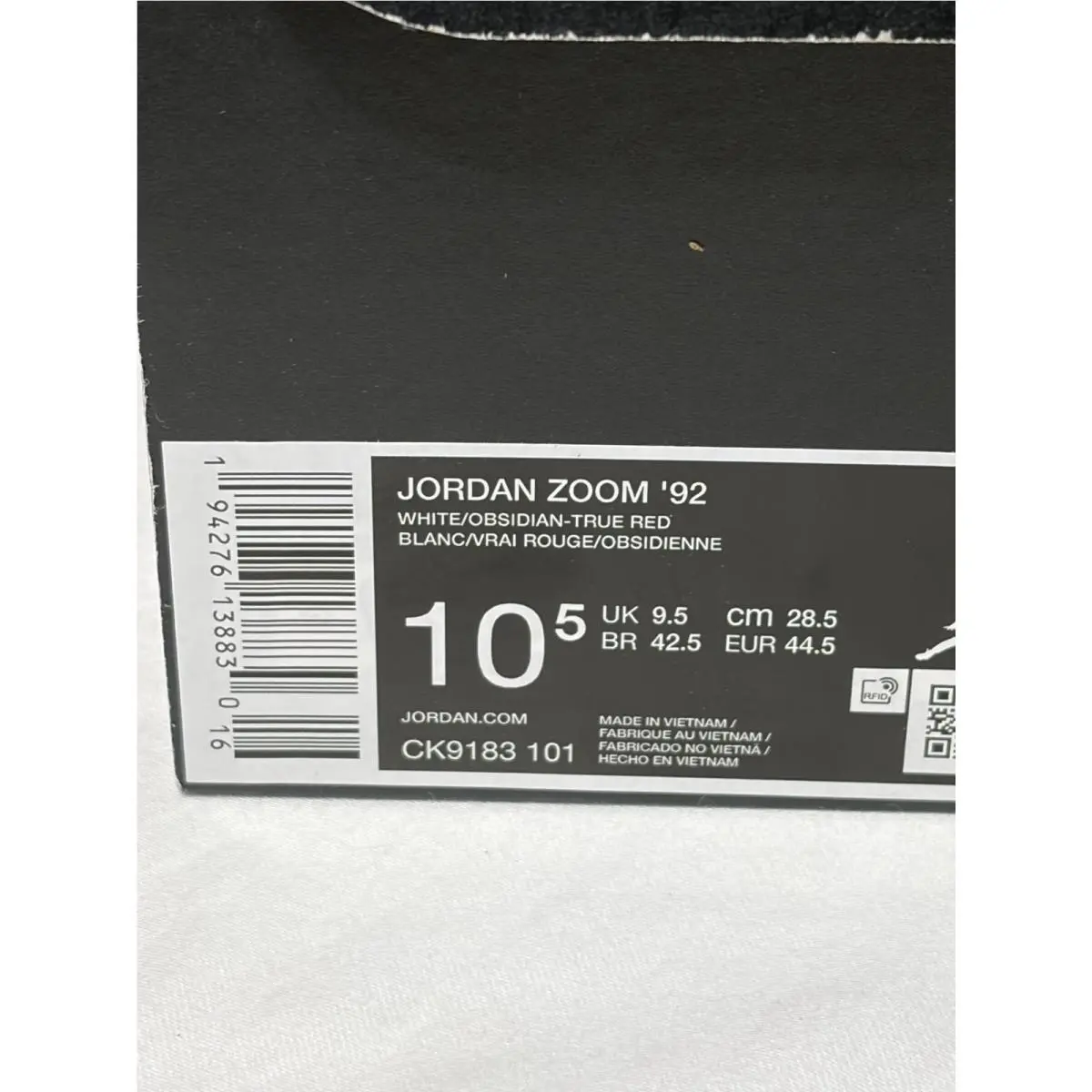 Nike shoes - Nike Jordan Zoom `92 - Zoom - CK9183 101 - White (UPC: 194276138830) 5