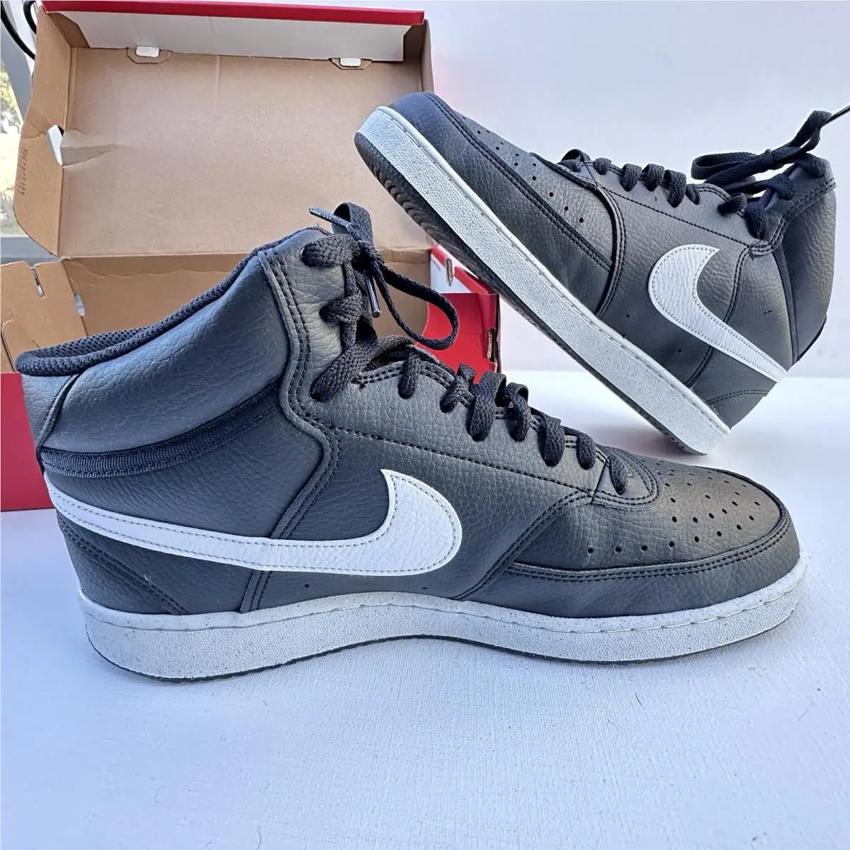 Mens  Court Vision Basketball Sneakers Shoes Black White DN3577 001 by Nike