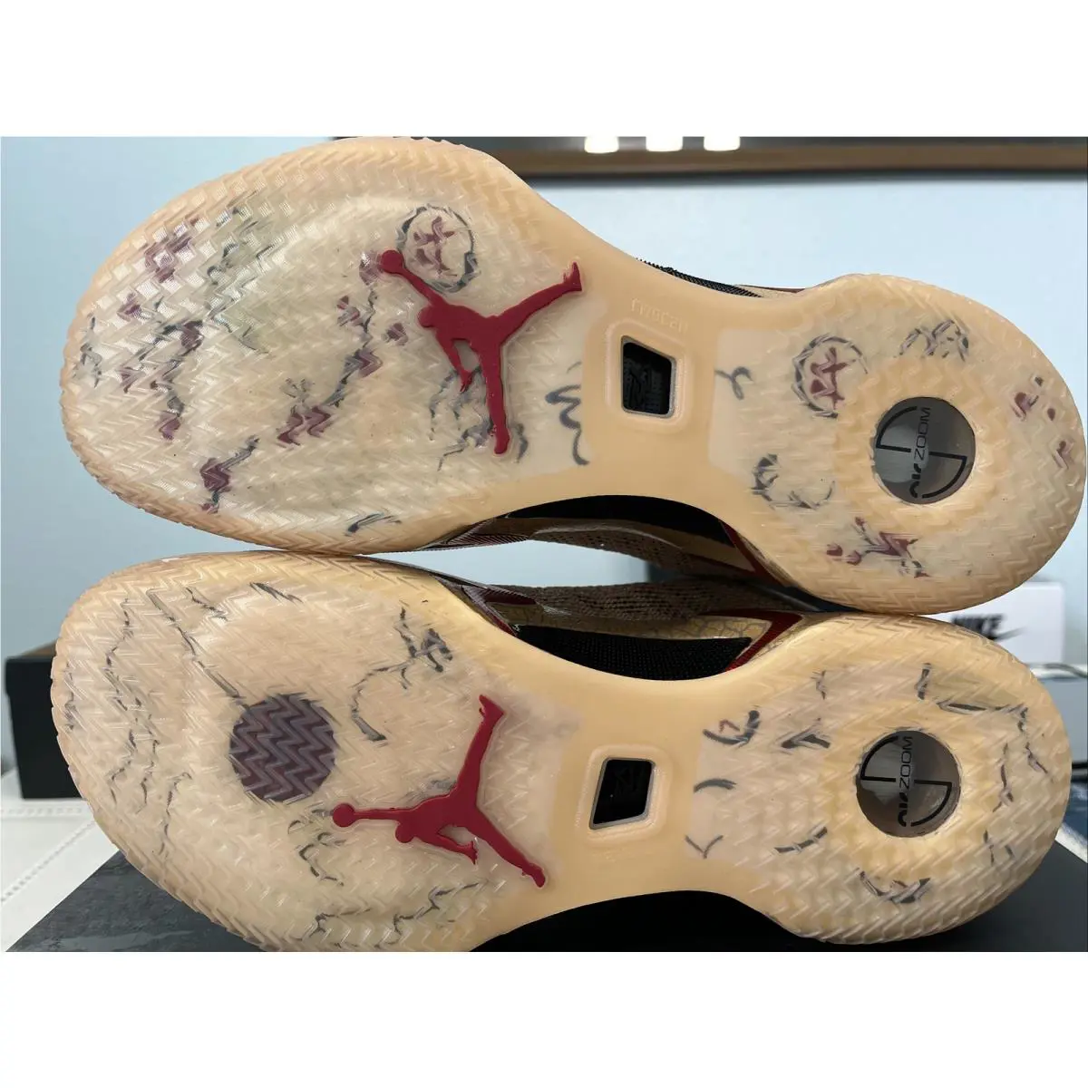 Nike shoes - Nike Air Jordan XXXVI SE Rui - DO2494 260 - Sesame Gym Red Black Twine 9
