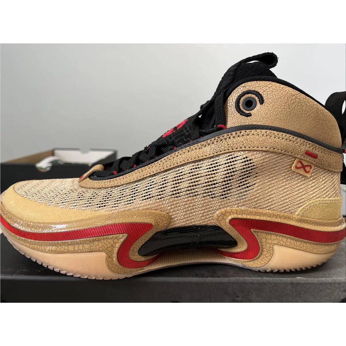 Nike shoes - Nike Air Jordan XXXVI SE Rui - DO2494 260 - Sesame Gym Red Black Twine 2