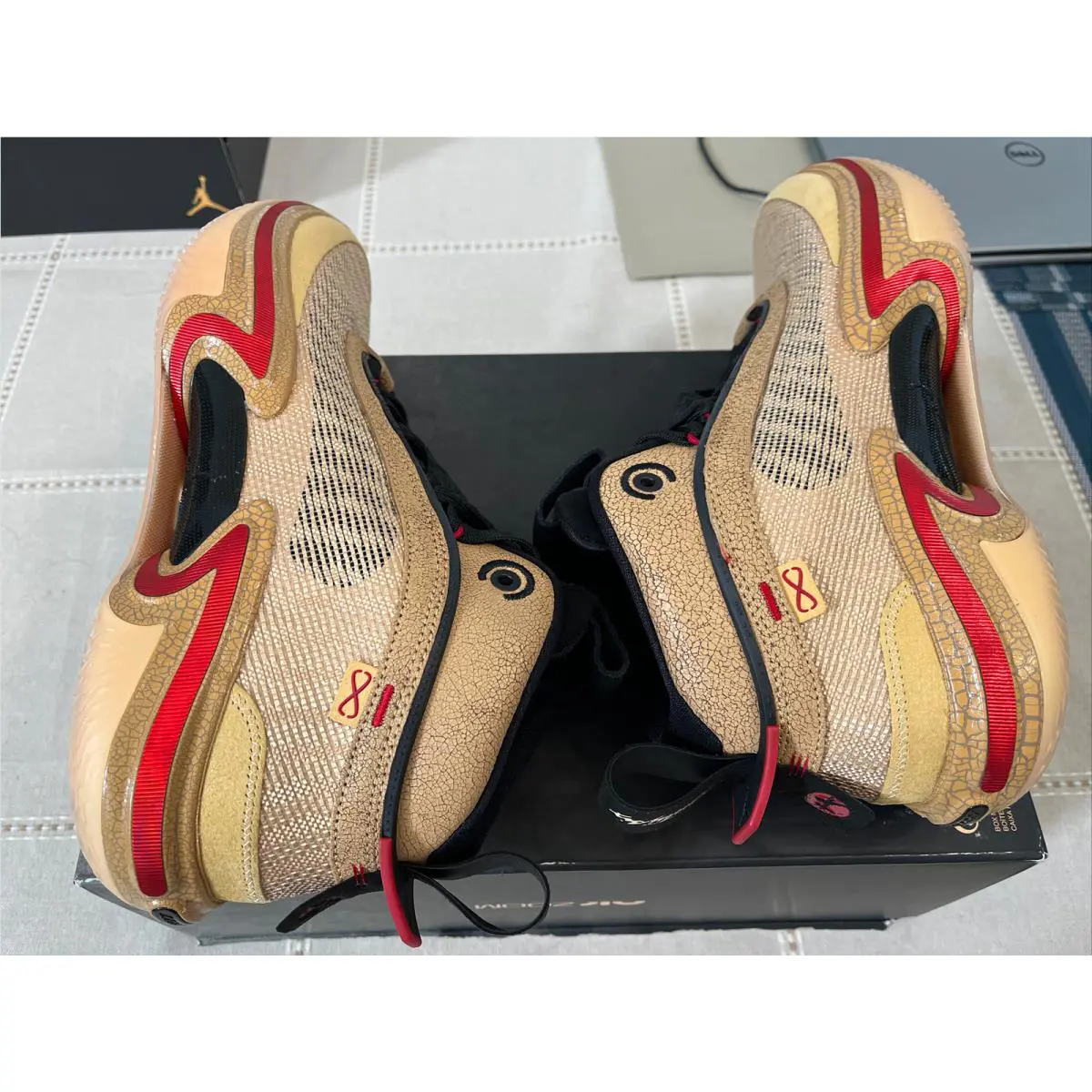 Nike shoes - Nike Air Jordan XXXVI SE Rui - DO2494 260 - Sesame Gym Red Black Twine 6
