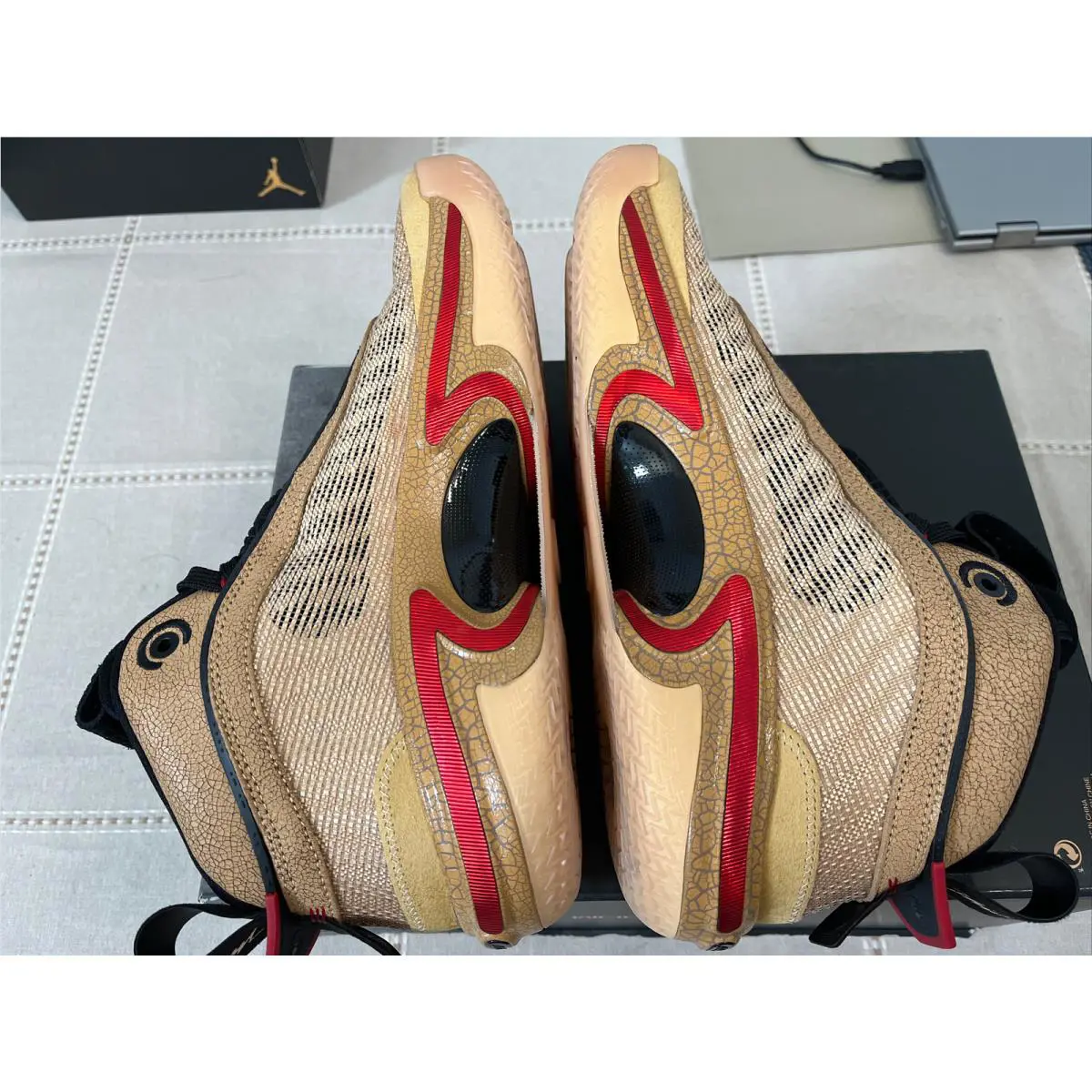 Nike shoes - Nike Air Jordan XXXVI SE Rui - DO2494 260 - Sesame Gym Red Black Twine 7