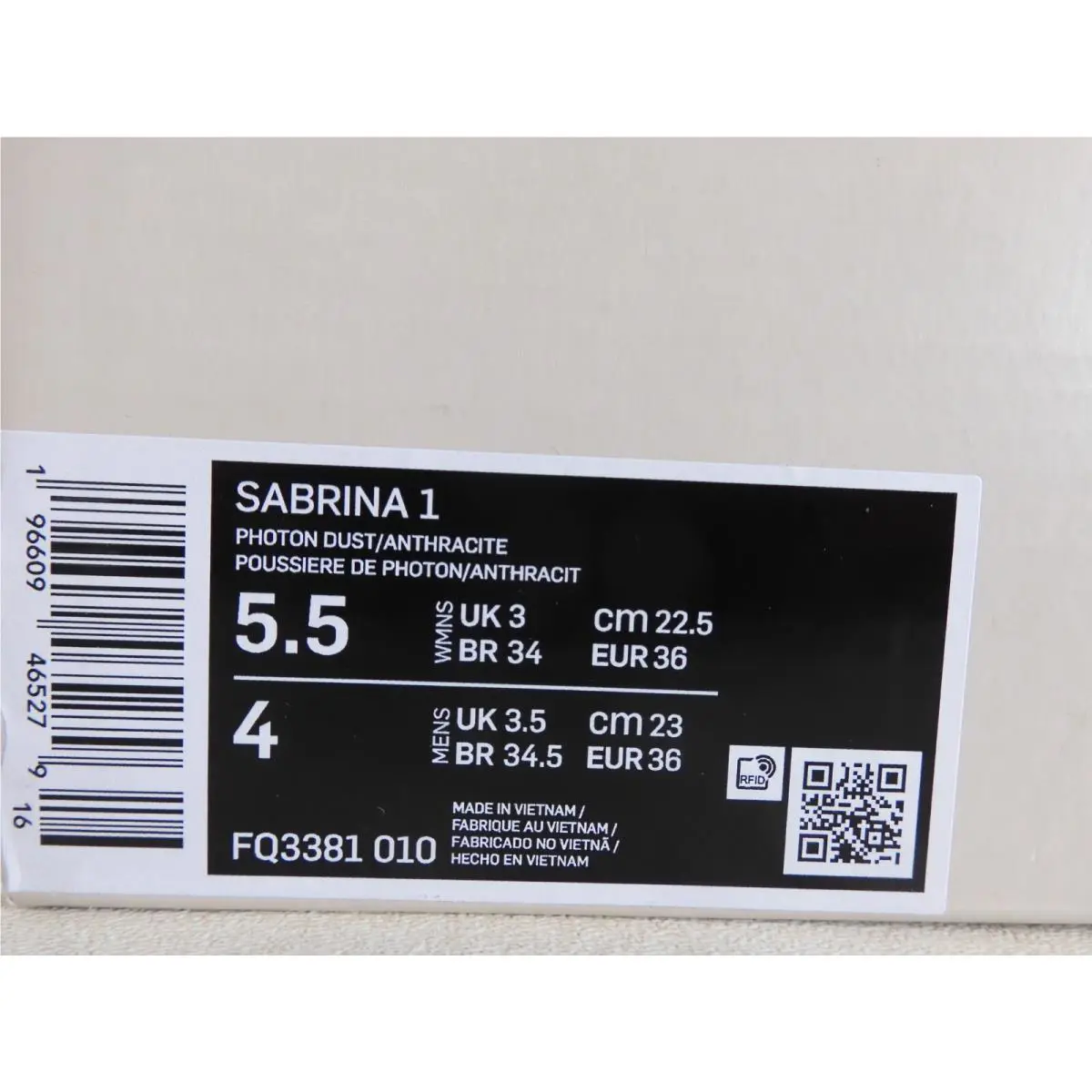 Nike shoes - Nike Sabrina 1 - Sabrina - FQ3381-010 - Gray (UPC: 196609465279) 3