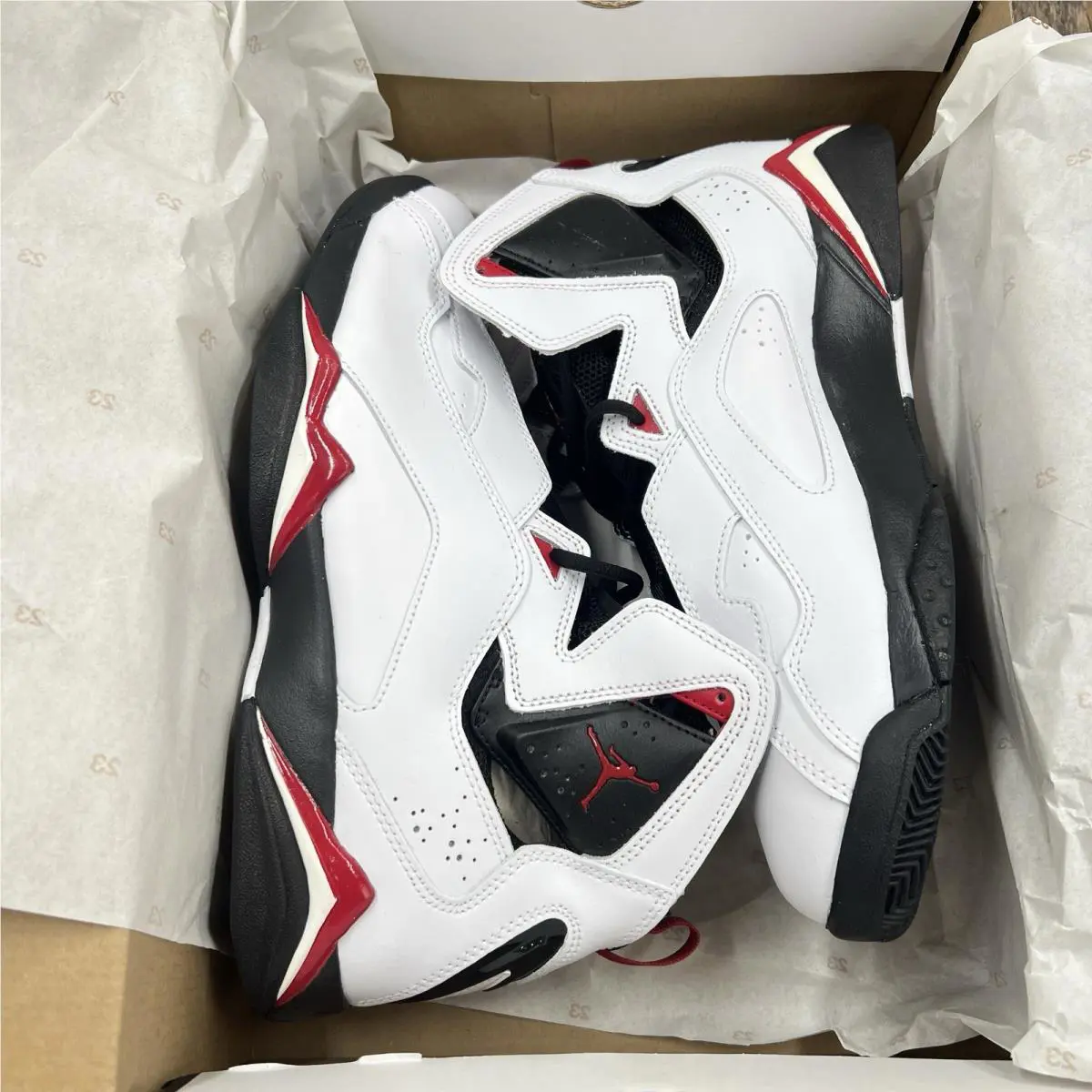 Nike shoes - Nike Air Jordan True Flight White Varsity Red - 342964-160 - White 6