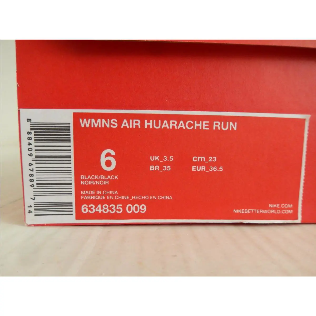 Nike shoes - Nike Air Huarache Run - Air Huarache Run - 634835-009 - Black (UPC: 0888409678897) 3