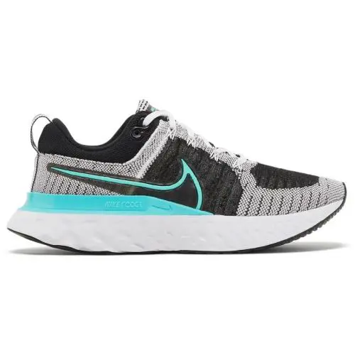 Nike React Infinity Run Flyknit 2 Black Aurora Green CT2423-103 Women`s 9 - Black