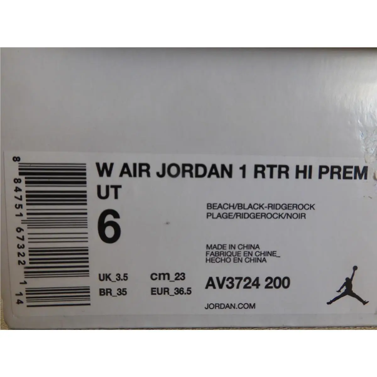 Nike shoes - Air Jordan 1 - Air - AV3723-300 - Green (UPC: 191887988328) 6