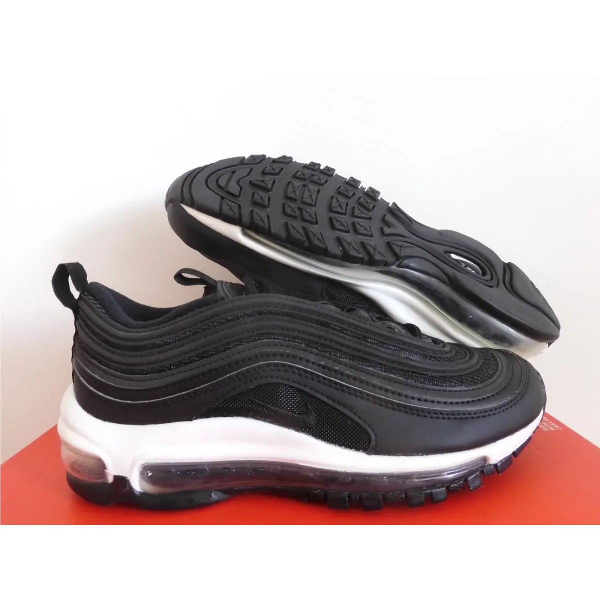 Nike Air Max 97 Black-black-white Womens Sz 5.5 921733-006