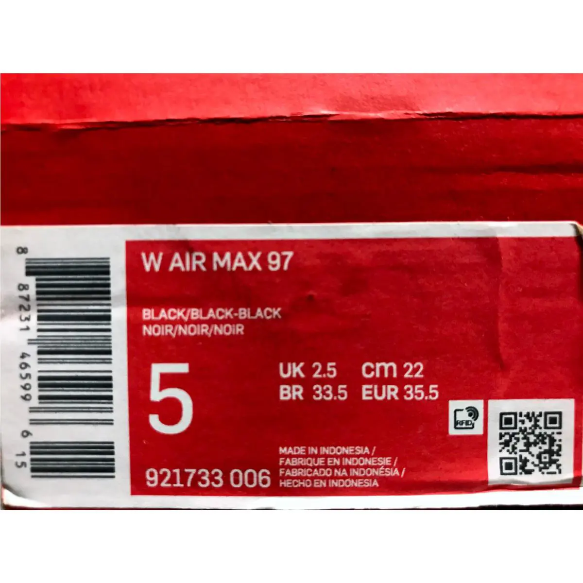 Nike shoes - Nike Air Max 97 - Air Max - 921733-006 - Black (UPC: 887231465996) 3