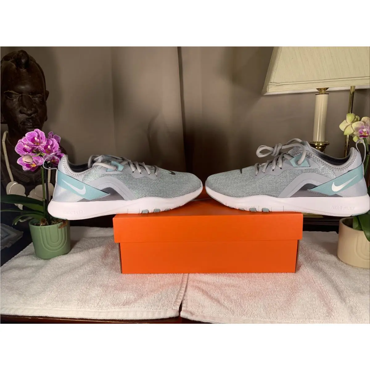 Women’s Nike Air Trainer Turquoise Grey Athletic Shoes +box Size 10