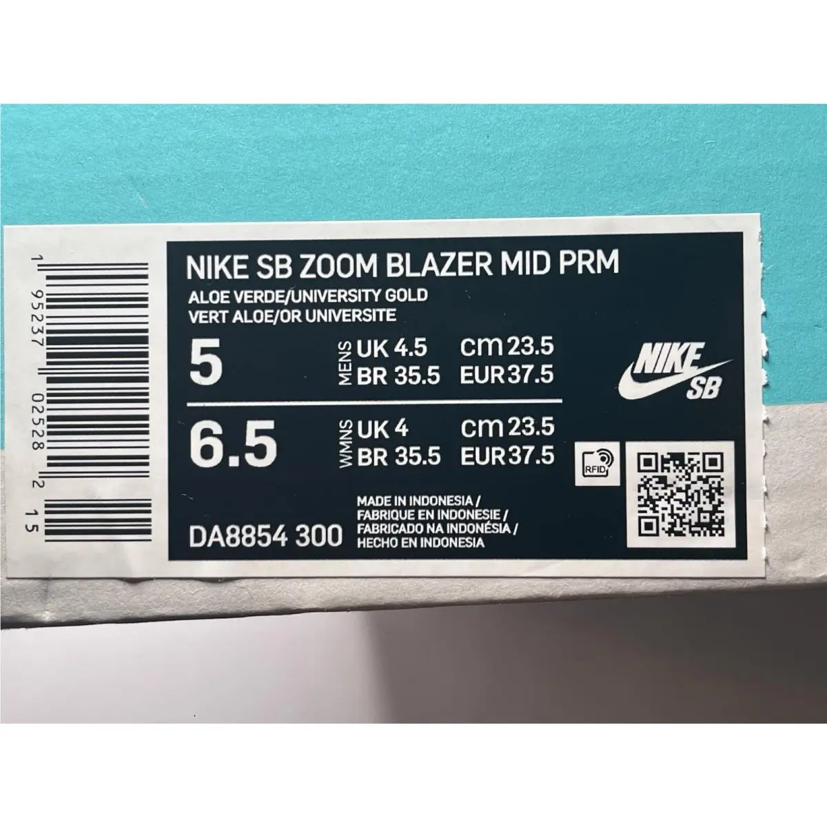 Nike shoes - Nike Blazer - Blazer - DC7695-300 - Lucky Green / University Gold 4