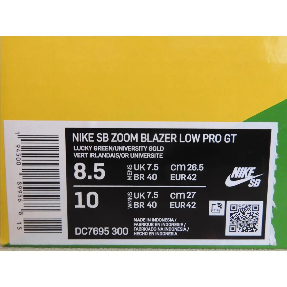 Nike shoes - Nike Sb Blazer Zoom Low - DC7695-300 - Green (UPC: 194500899568) 3