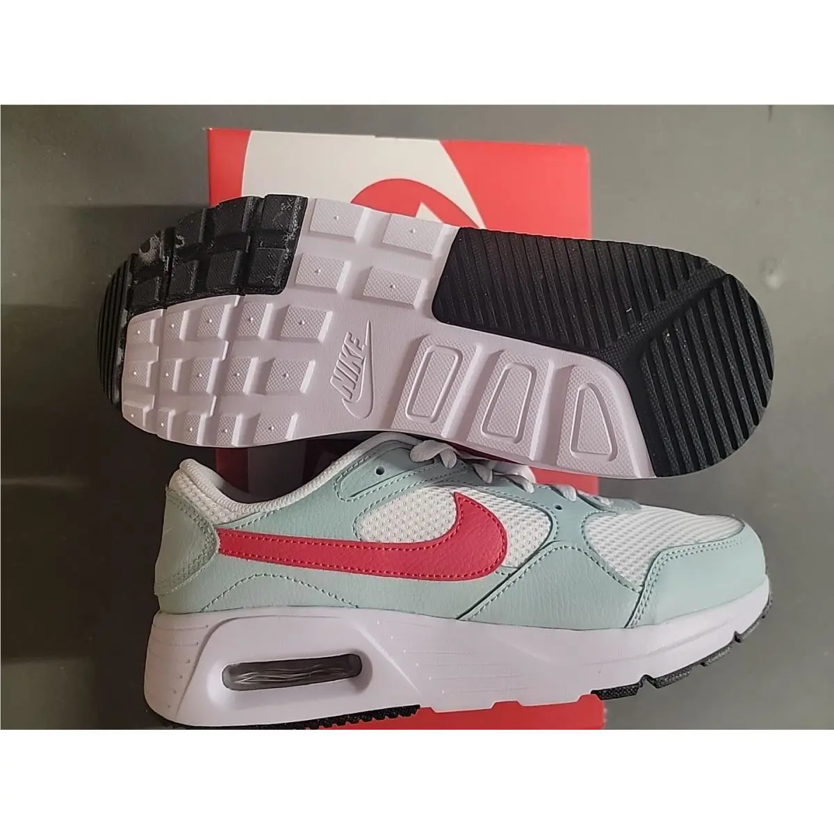 Nike shoes - CW4554 115 - White/Jade Ice/Black/Light Fusion Red 3