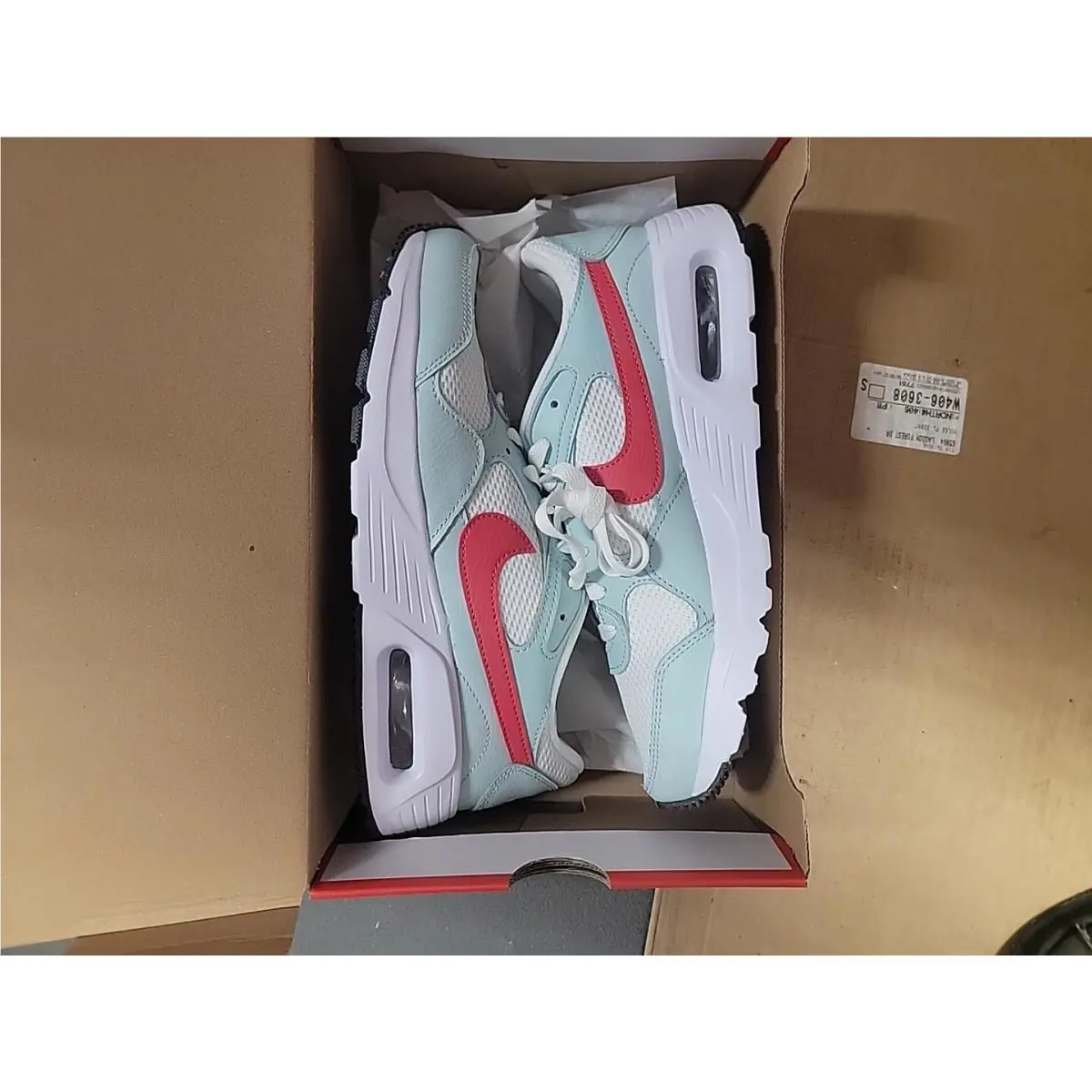 Nike shoes - CW4554 115 - White/Jade Ice/Black/Light Fusion Red 5