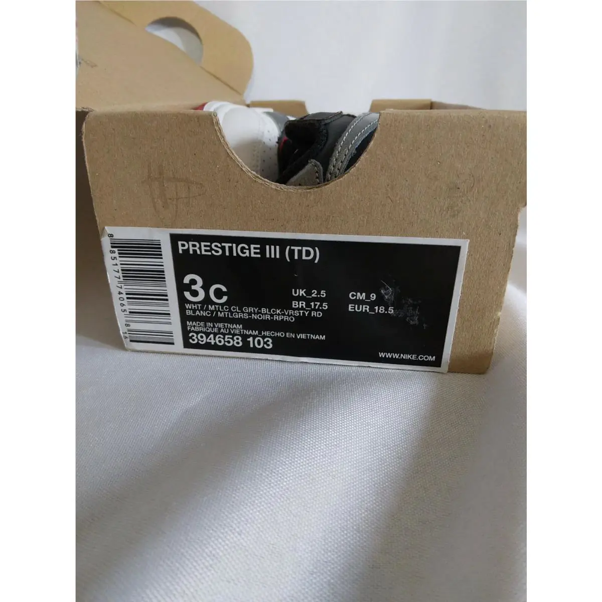 Nike shoes - black white silver red 4