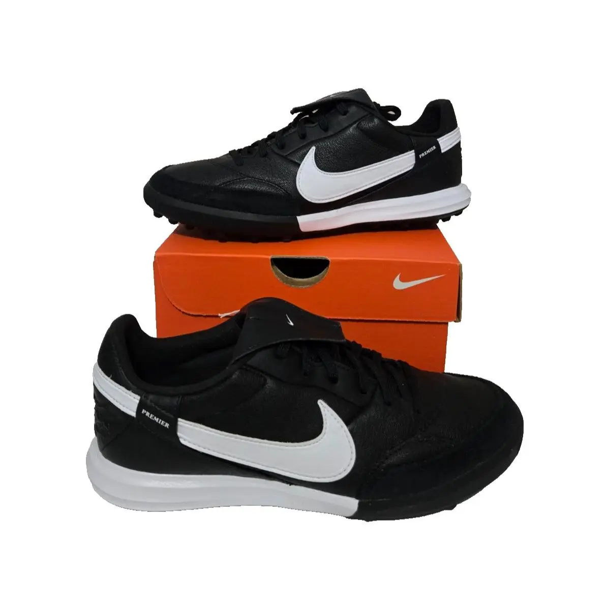 Men 6.5 Nike Premier Iii Leather TF Turf Soccer Black Classic Limited AT6178-010