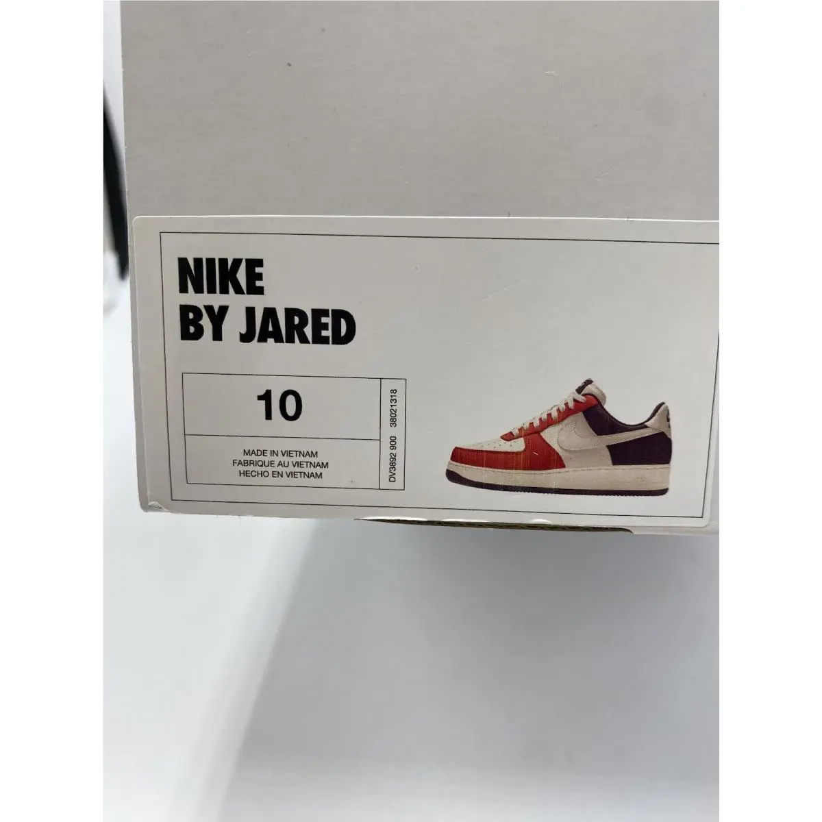 Nike shoes - Nike Air Force 1 - Air Force - DV3892 900 - Sail/Red-Black 7