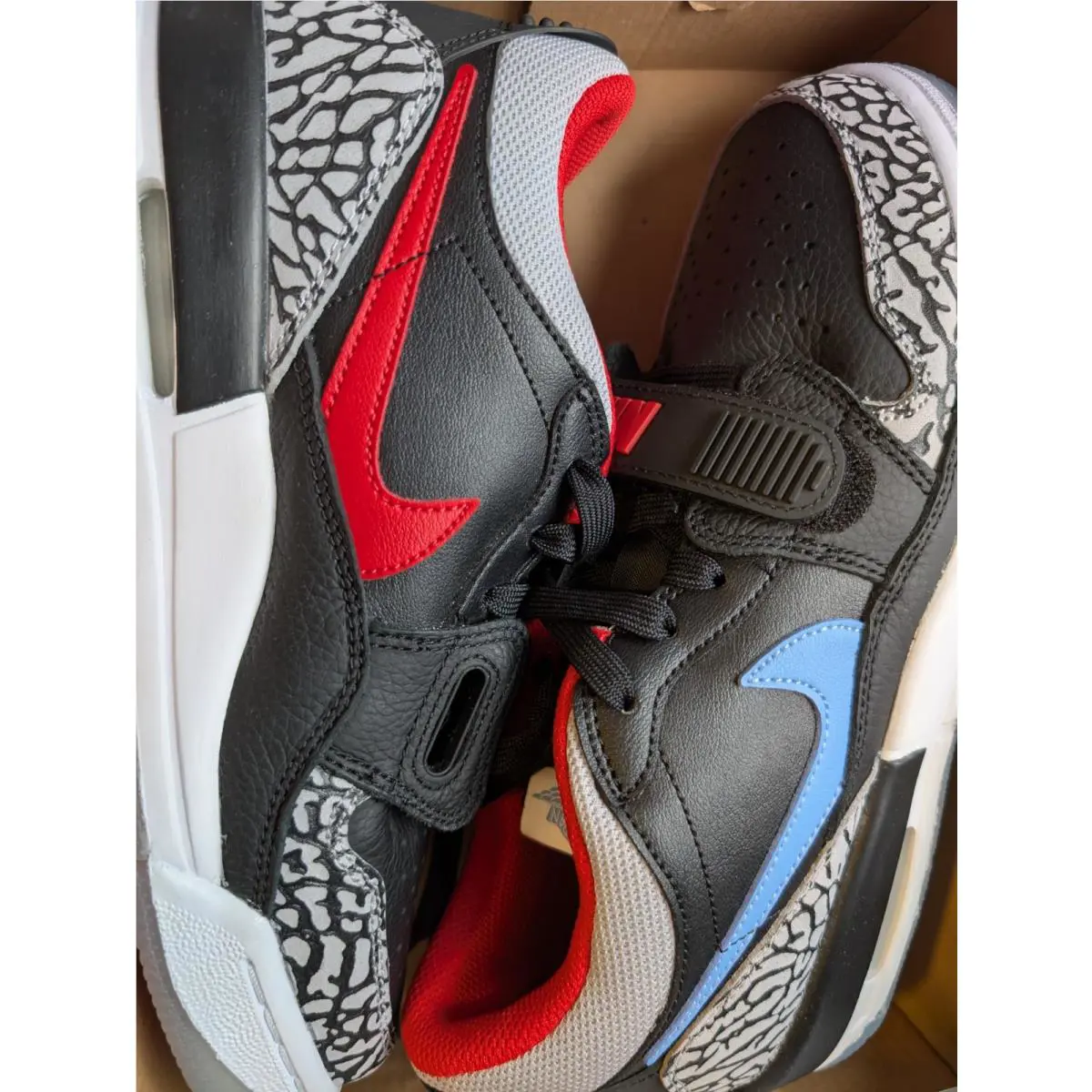 Nike shoes - Jordan Legacy 312 - Legacy - CD9054-004 - Black-Wolf Grey-Red-Blue (UPC: 195869251257) 0
