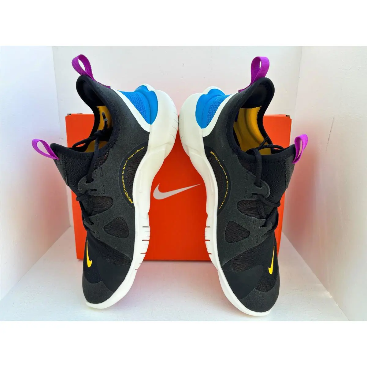 Nike shoes - Nike Free 5.0 - Free - AR4143-003 - BLACK/LASER ORANGE-BLUE HERO 3