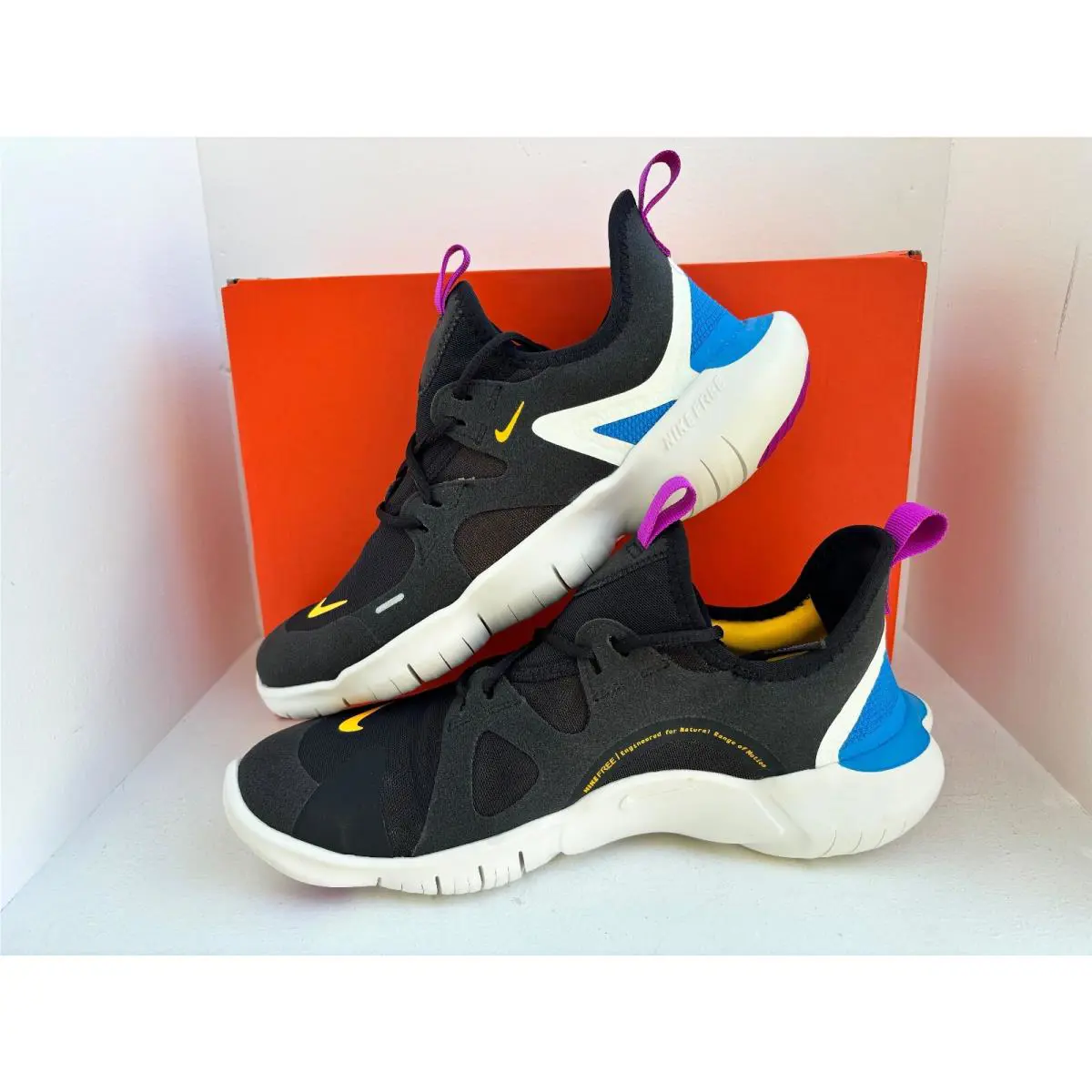 Nike shoes - Nike Free 5.0 - Free - AR4143-003 - BLACK/LASER ORANGE-BLUE HERO 5