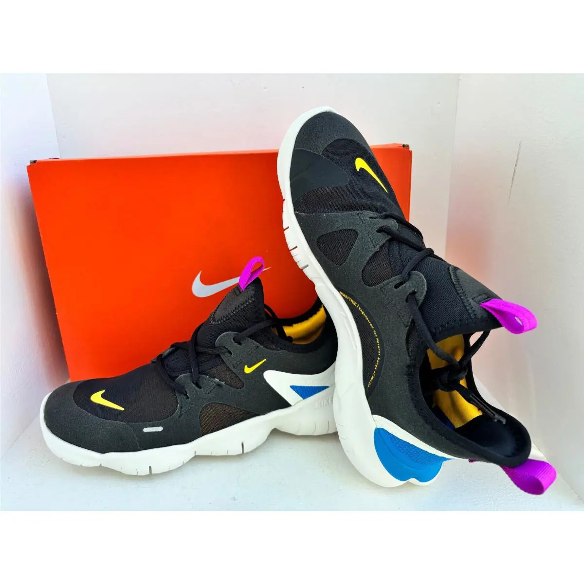 Nike shoes - Nike Free 5.0 - Free - AR4143-003 - BLACK/LASER ORANGE-BLUE HERO 6