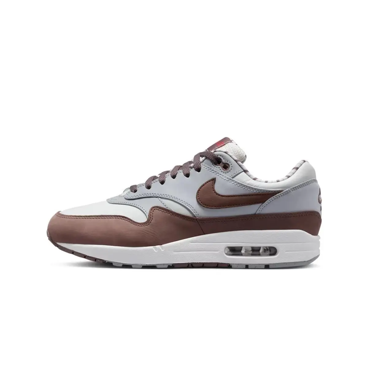Men`s Size 5- Nike Air Max 1 Prm Summit White/plum Eclipse Shoes FB8916 100