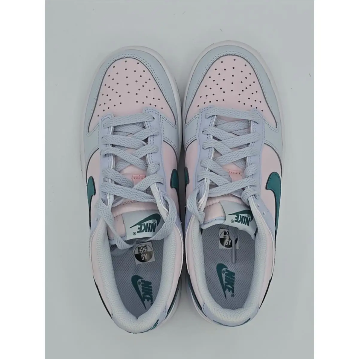 Nike shoes - Nike Dunk Low GS - Dunk Low - FD1232-002 - Football Grey/Mineral Teal/Pearl Pink (UPC: 0196154689212) 17
