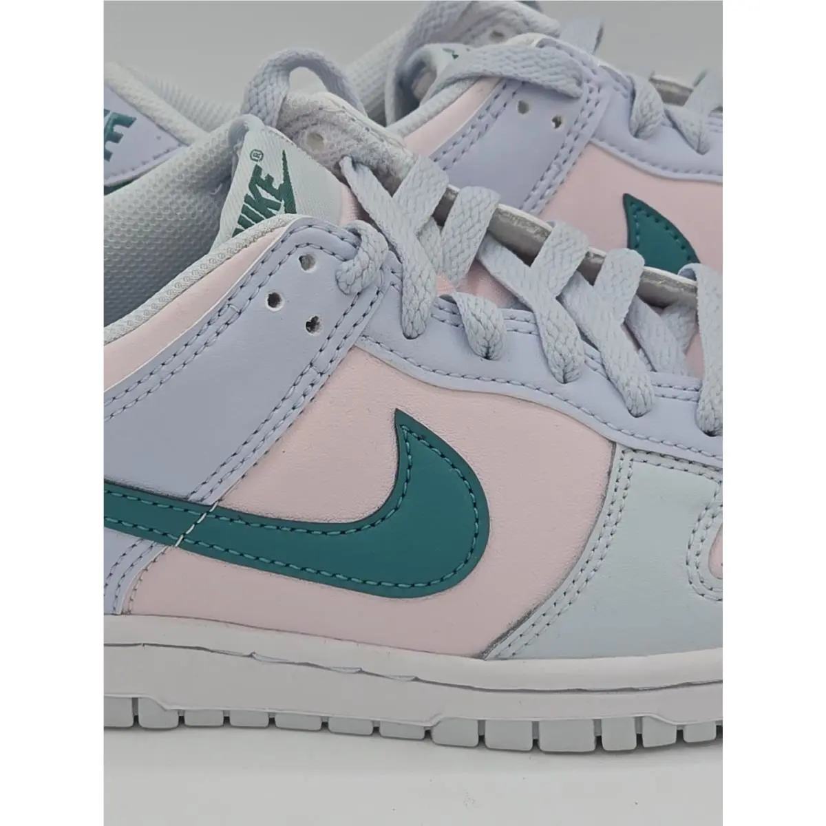 Nike shoes - Nike Dunk Low GS - Dunk Low - FD1232-002 - Football Grey/Mineral Teal/Pearl Pink (UPC: 0196154689212) 1