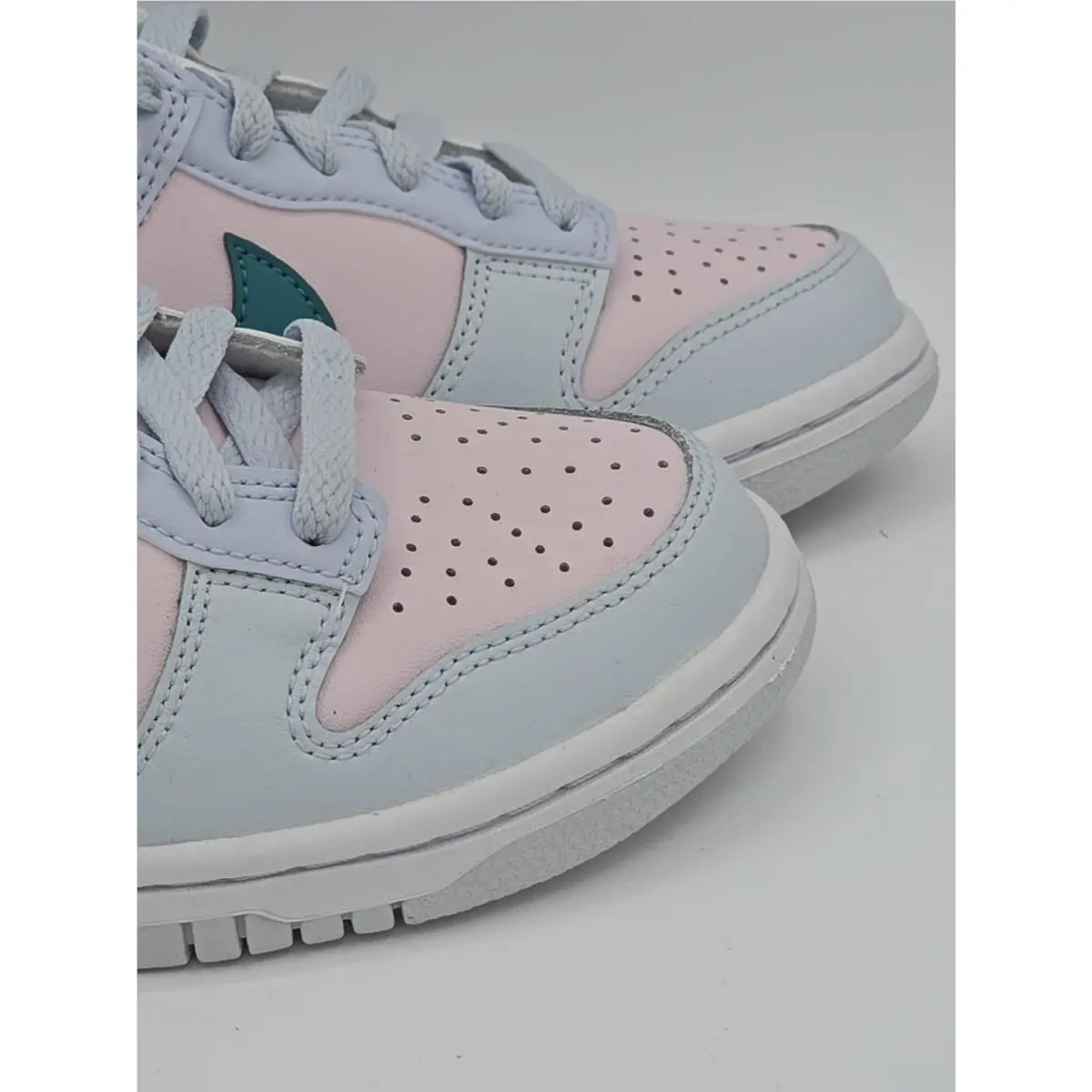 Nike shoes - Nike Dunk Low GS - Dunk Low - FD1232-002 - Football Grey/Mineral Teal/Pearl Pink (UPC: 0196154689212) 2