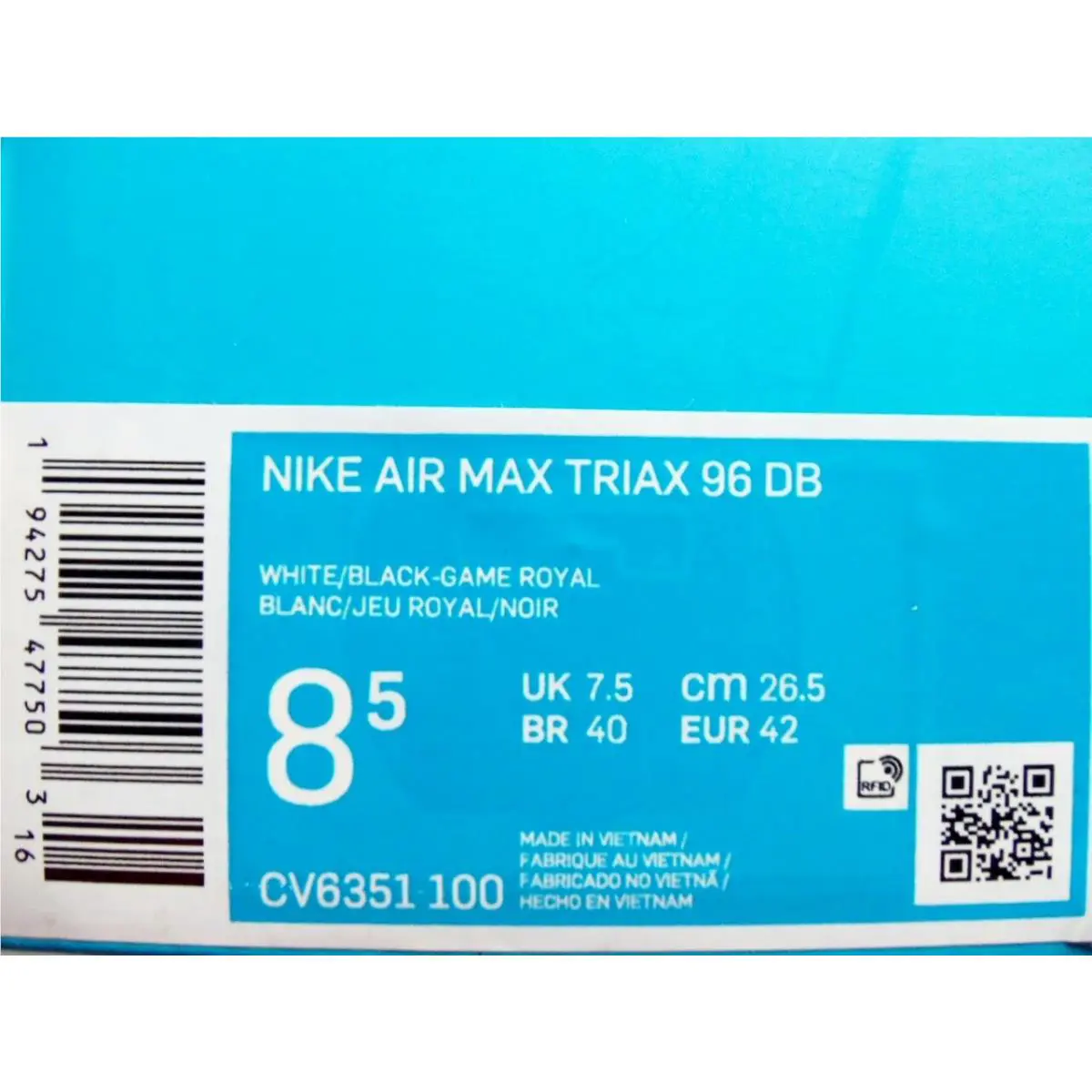 Nike shoes - Nike Air Max Triax - Air Max Triax - CV6351-100 - White (UPC: 194275477503) 7