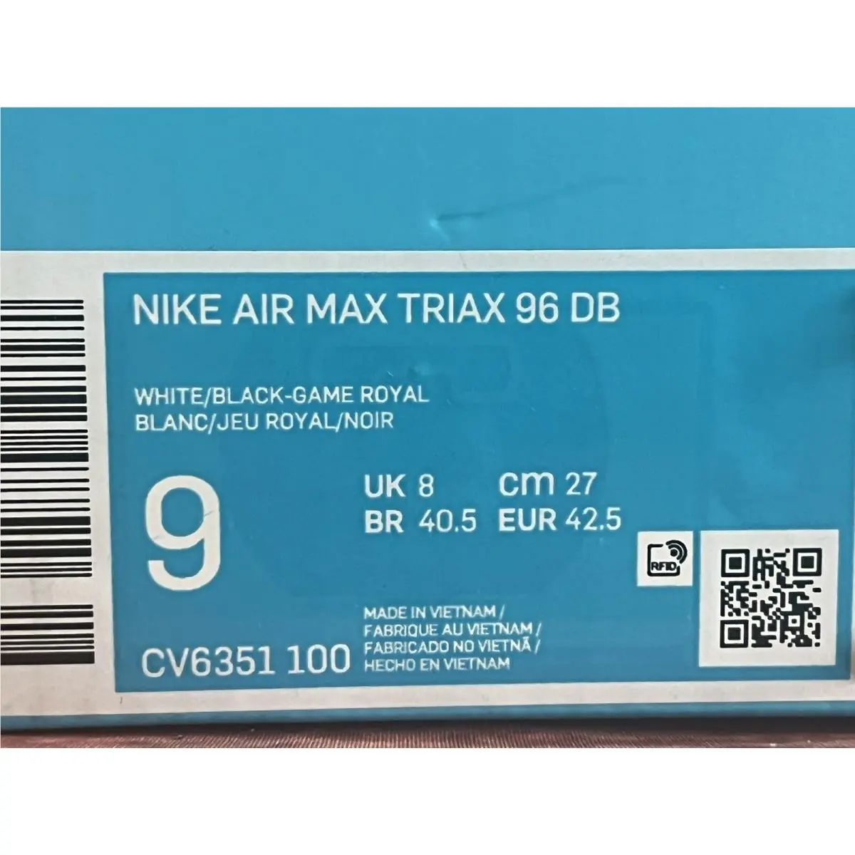 Nike shoes - Nike Air Max 96 - Air Max - CV6351-100 - white /BLACK, Manufacturer: white 7