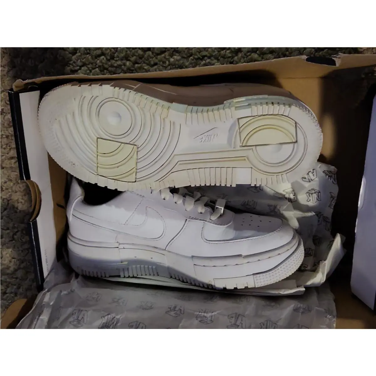 Nike shoes - AF1 Pixel - Pixel - CK6649-100 - White/White-Black-Sail 3