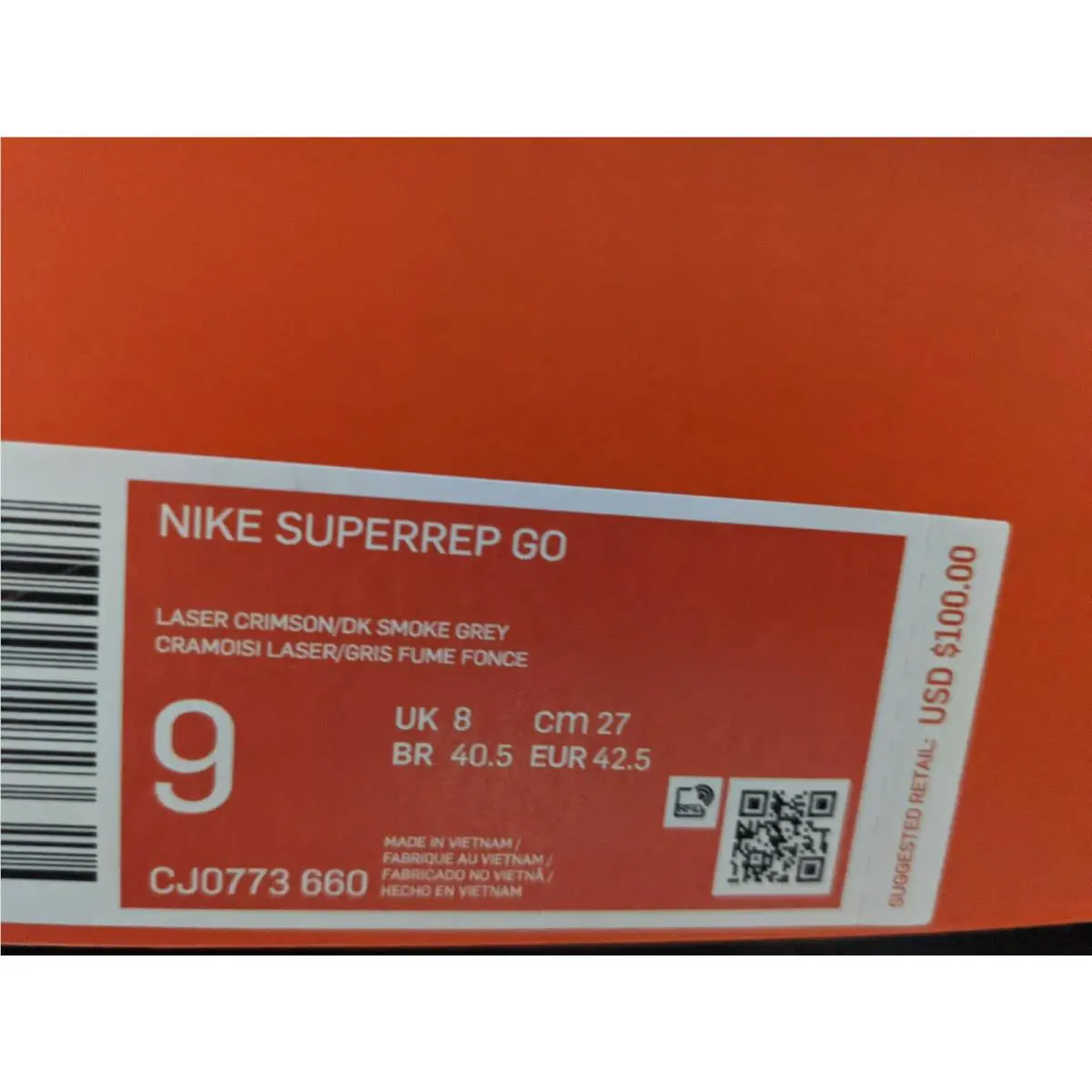 Nike shoes - Nike SuperRep Go - SuperRep - Cramoisi Laser/Gris Fume Fonce 6