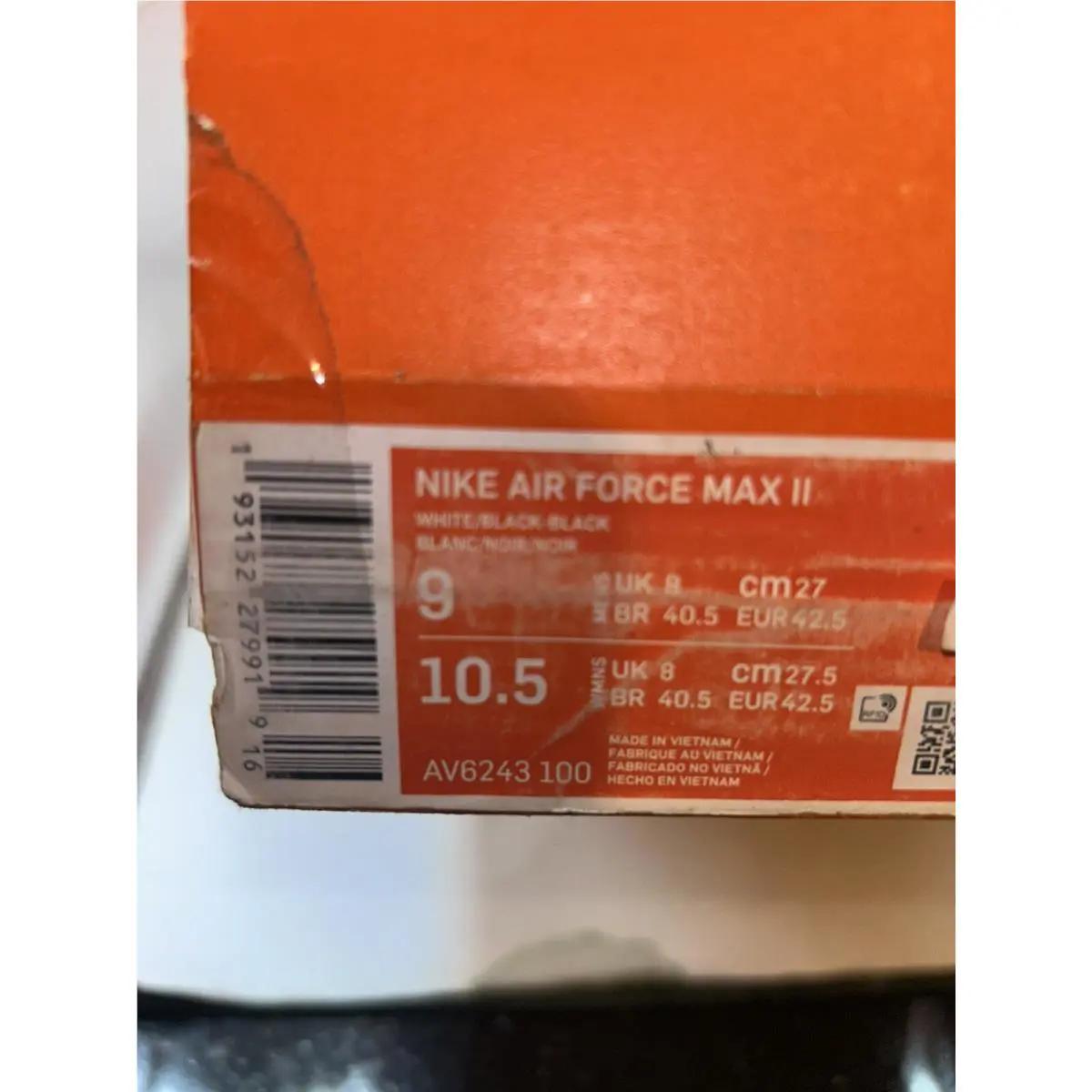 Nike shoes - Nike Air Force Max - Air Force Max - White 3