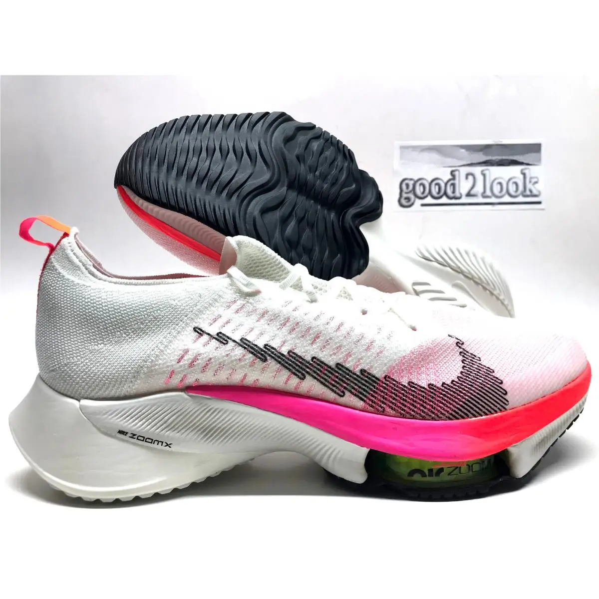Nike Air Zoom Tempo Next% Flyknit White/washed Coral Size Men`s 14 DJ5430-100