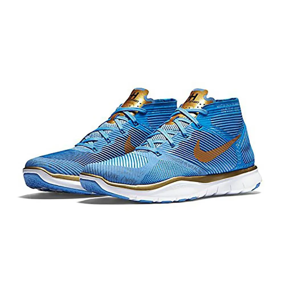 Nike Men`s Free Train Instinct Hart Shoes Size 6 Valor Blue Metallic Gold Blue - Valor Blue / Metallic Gold Blue Volt, Manufacturer: Valor Blue / Metallic Gold Blue Volt