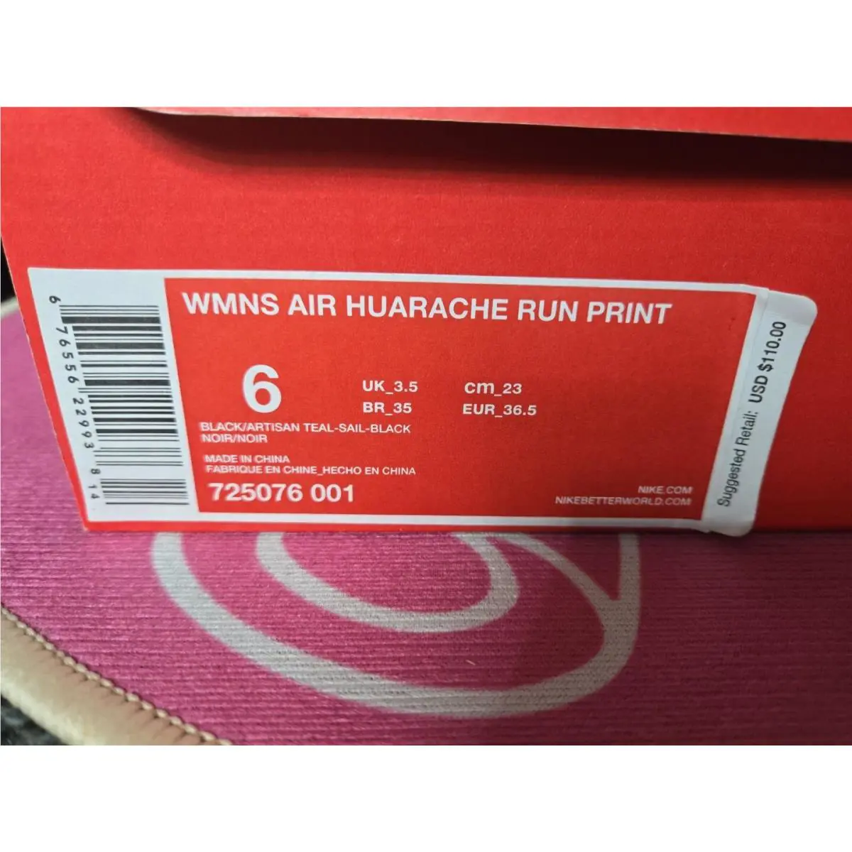 Nike shoes - Nike Air Huarache Run - Air Huarache Run - 725076-001 - Black (UPC: 676556229914) 3