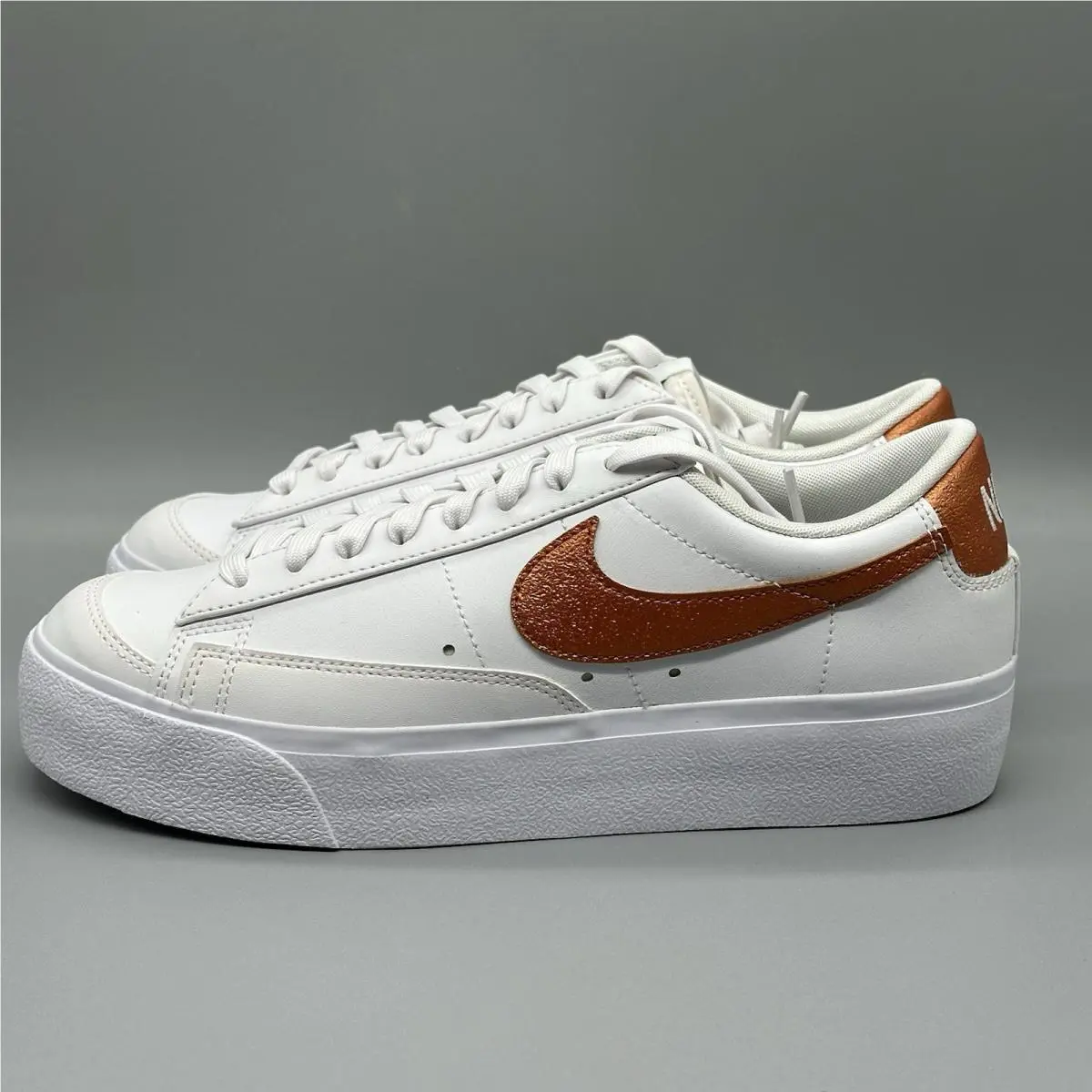 Nike shoes - Nike Blazer Low Platform - Blazer Low Platform - DQ7571-100 - White, Manufacturer: White/Metallic Copper/Black 0