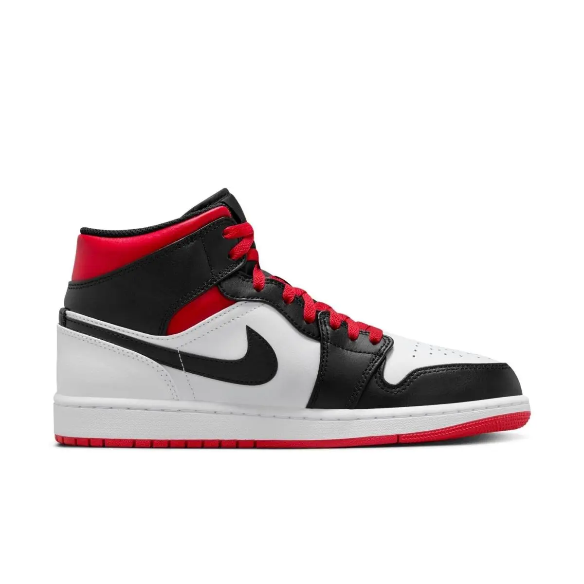 Nike Air Jordan 1 Retro Mid Black Gym Red White Men Shoe Size 11 DQ8426-106