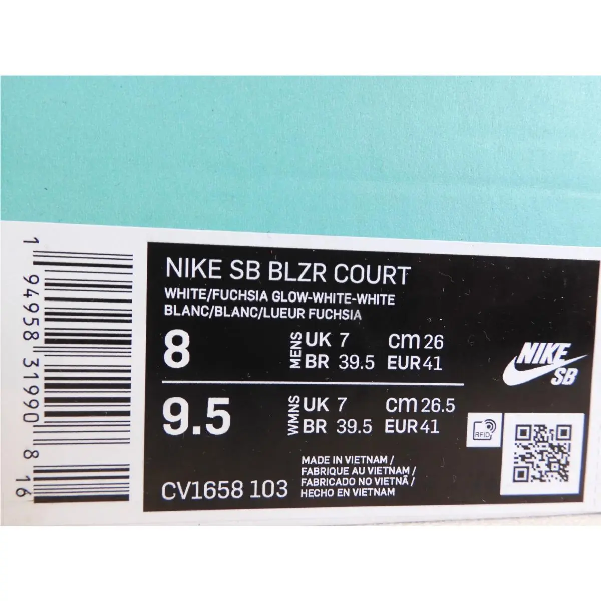 Nike shoes - Nike SB Blazer Court - Blazer Court - CV1658-103 - White (UPC: 194958319908) 3