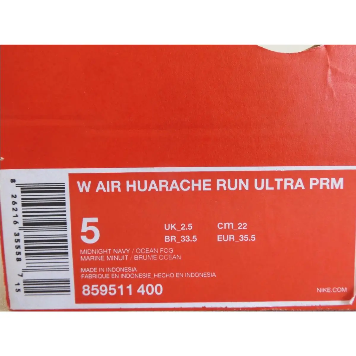 Nike shoes - Nike Air Huarache Run Ultra - 859511-400 - Blue (UPC: 826216355587) 6