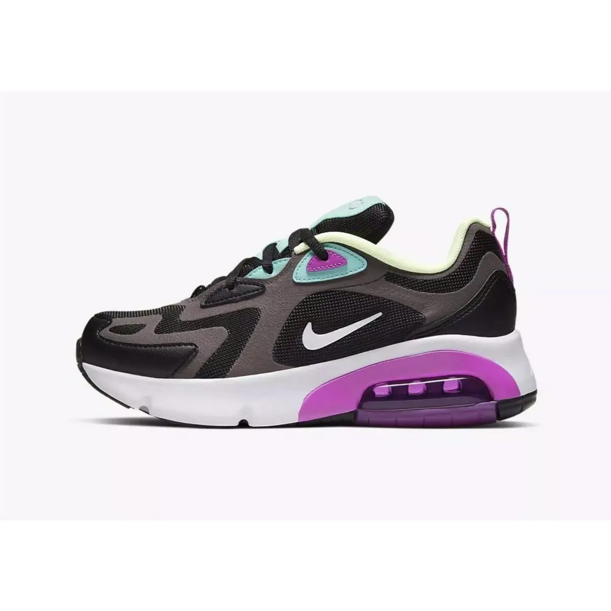 Nike shoes - Nike Air Max 200 - Air Max - Black/Thunder Grey/Aurora Green/Metallic Silver (UPC: 193152371552) 0