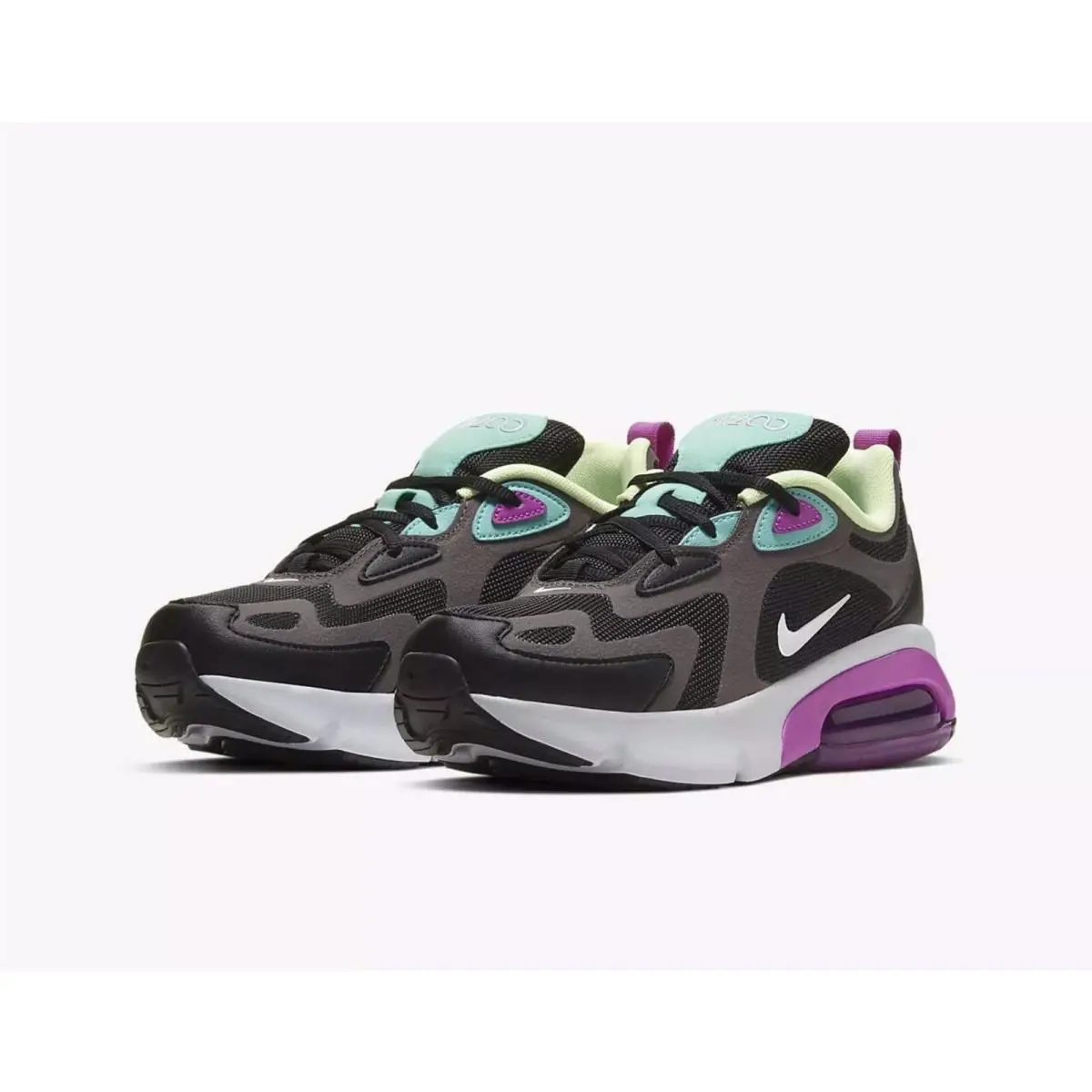 Nike shoes - Nike Air Max 200 - Air Max - Black/Thunder Grey/Aurora Green/Metallic Silver (UPC: 193152371552) 2