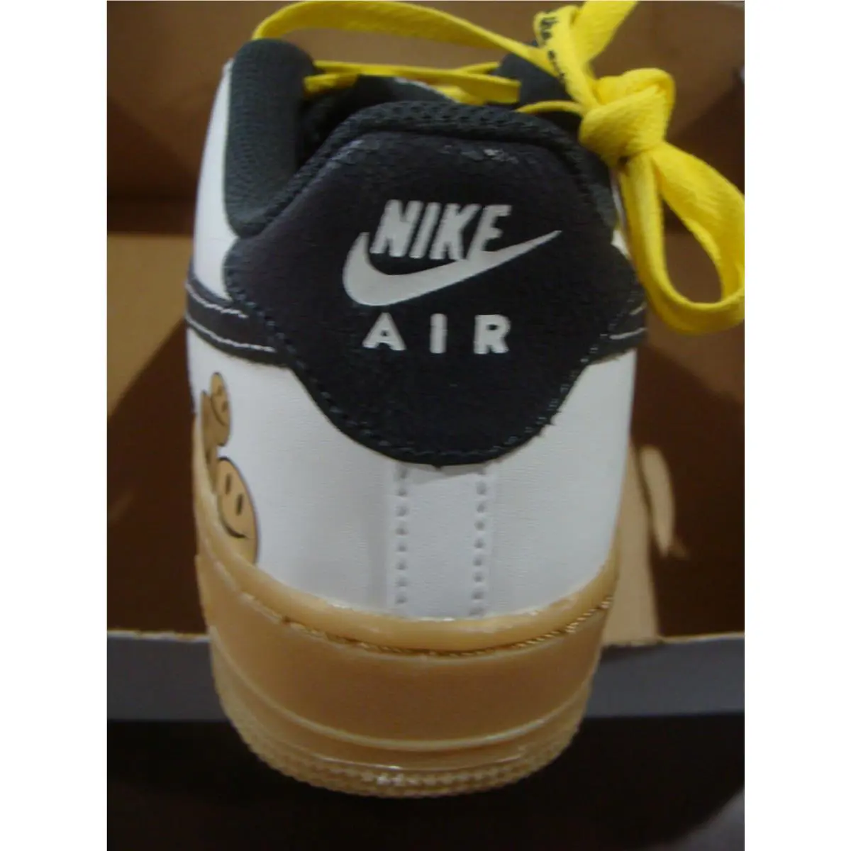 Nike shoes - AIR FORCE 1 - AIR FORCE - WHITE/ANTHRACITE YELLOW STRIKE 4