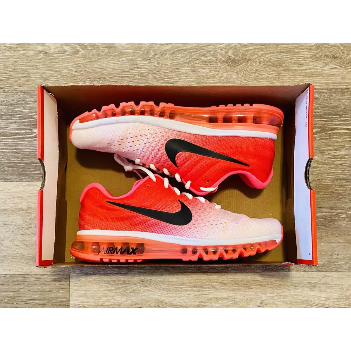 Nike shoes - Nike Air Max 2017 - Air Max - 849560-103 - White/Black/Hot Punch (UPC: 884776431851) 5