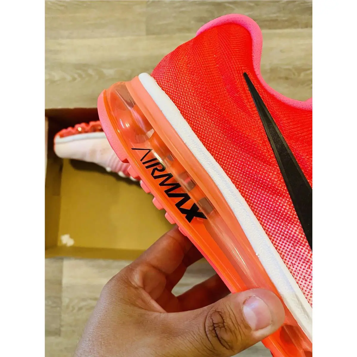 Nike shoes - Nike Air Max 2017 - Air Max - 849560-103 - White/Black/Hot Punch (UPC: 884776431851) 7